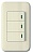 Выключатель трехклавишный с подсветкой Imex 70 Wide Ivory WSN 0426