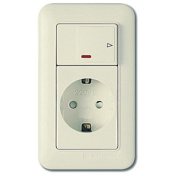 Розетка с заземлением Imex 1023L WST 1023L