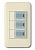 Выключатель трехклавишный Imex 70 Wide Delux Grey WSN 0126