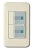Выключатель двуклавишный с подстветкой Imex 70 Wide Delux Grey WSN 0225