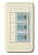 Выключатель трехклавишный с подсветкой Imex 70 Wide Delux Grey WSN 0226
