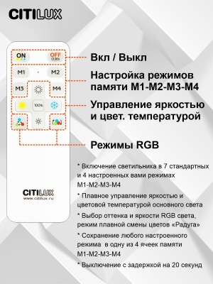 Накладной светильник Citilux Спутник CL734330G