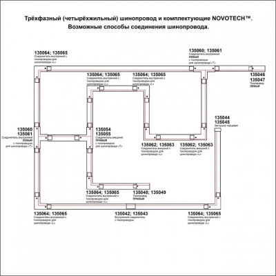 Токопровод концевой Novotech Port 135047