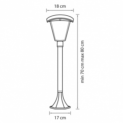 Наземный высокий светильник Lightstar Lampione 375770