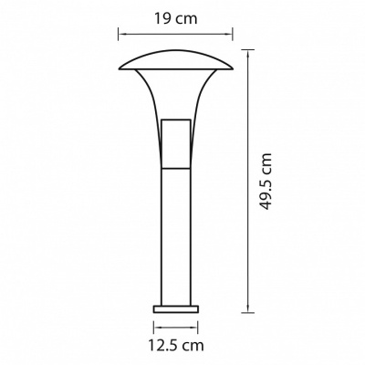 Наземный низкий светильник Lightstar Arroto 378947