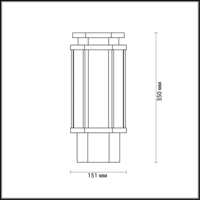 Наземный низкий светильник Odeon Light Gino 4048/1B