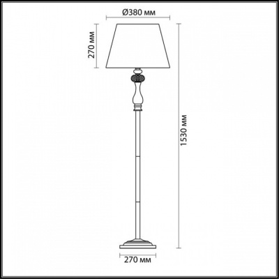 Торшер Odeon Light Gaellori 3393/1F